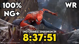 [WR] Marvel's Spider-Man Remastered NG+ 100% Ultimate (No Crimes) Speedrun In 8:37:51