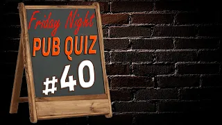 FRIDAY NIGHT PUB QUIZ #40 - 21 Question Random Knowledge Trivia Quiz ( ROAD TRIpVIA- Episode 1018 )