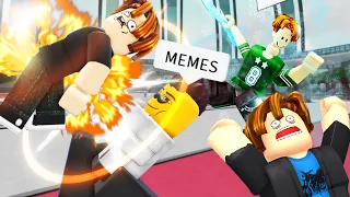 ROBLOX Heroes Battlegrounds Funniest Moments Part 4 (MEMES) 🦸‍♂️