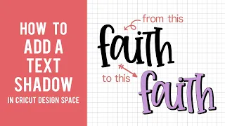 How To Add A Text Shadow | Cricut Design Space