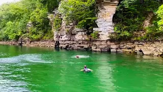 Broken Back 40 Foot Cliff Jump