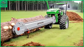 100 Incredible Fastest Big Chainsaw Cutting Tree Machines