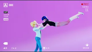 【MMD Miraculous】Ops!【Marinette×Adrien】【60fps】