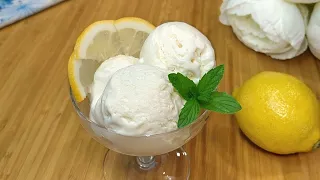 Homemade Lemon Ice Cream in 5 Minutes | Only 3 ingredients💡 | NO EGGS & NO ICE CREAM MACHINE
