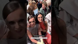 Christina Ricci and Demi Moore at the Fendi fashion show in Milan. #demimoore #christinaricci