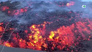 Nuevas coladas de lava avanzan hacia el noroeste causando nuevos daños