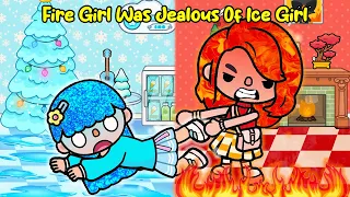 Fire Girl Was Jealous Of Ice Girl ❄️🔥🚒 Ice VS Fire Sisters Stories | Toca Life World | Toca Boca