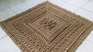 crochet mandala blanket/how to crochet home rug/Mandala-Decke häkeln/Tapis Mandala au crochet