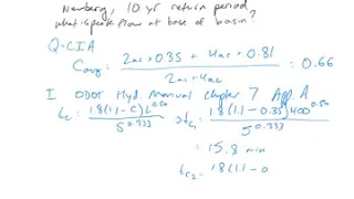 Rational Method Example Problem