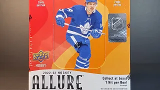 UPPER DECK ALLURE! 🗣 THEY GOT IT JUST RIGHT! 🏒 2022-23 UD Allure Hobby Box with JERSEY #'d HIT! #nhl