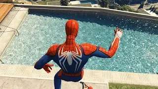 GTA 5 SPIDERMAN Water Ragdolls Jumps/Fails ep.10 (Euphoria physics | Funny Moments)