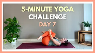 5-minute Gentle Yoga Stretch ✨ "5 is enough!" 7 Day Yoga Challenge