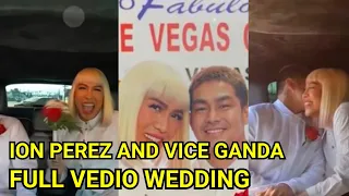 WOOOW Ion PEREZ at vice GANDA iKinasal sa Las Vegas. full vedio subrang Sweet.