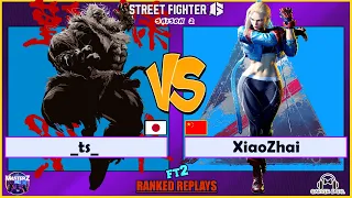 Street Fighter 6 - _ts_ (akuma) VS XiaoZhai (cammy) Masterz TV