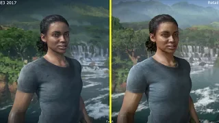 Uncharted The Lost Legacy E3 2017 vs Retail PS4 Pro 4K Graphics Comparison