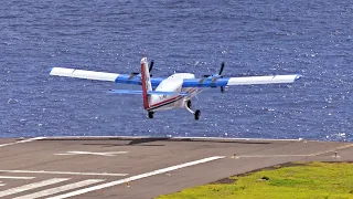 World's shortest runway - Twin Otter STOL at Saba