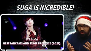 Amazing agility & energy - Shiki Reacts To BTS Suga best fancams & stage presence (2021) | Reaction