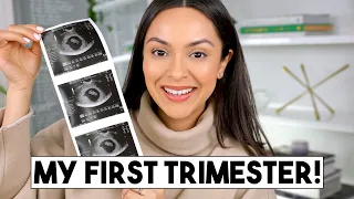 FIRST TRIMESTER PREGNANCY RECAP! Symptoms, Cravings, Bump Shot! | TrinaDuhra