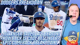 Cody Bellinger's Game-tying Home Run, Dugout Celebration | Dodgers-Braves 2021 NLCS Game 3 Breakdown