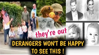 How the media tried to twist Harry,Meghan &their kids appearance on 4th July to fit their narrative