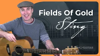 Fields Of Gold Easy Guitar Lesson | Sting