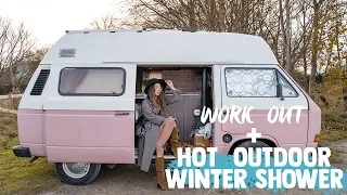 Van Life Winter Vlog HOT Shower Without Gym Membership