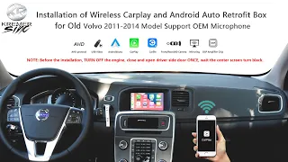 Wireless Carplay  Android Auto Retrofit Box for Volvo V40 XC60 V60 S60 XC70 XC80  2011-2014 Models