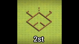 clash of clans town hall 2 best base layout MH15 Clash Of Clans #Short