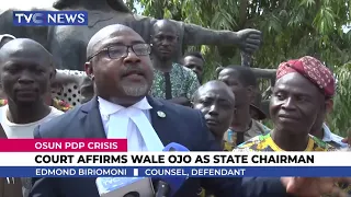 Osun PDP Crisis | Court Affirms Wale Ojo As State Chairman (WATCH)