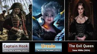 All Disney Live-Action Adaptation Films Main Villains