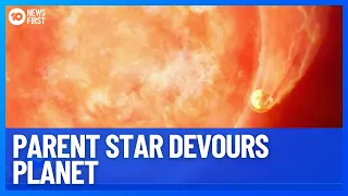 Astronomers Witness A Parent Star The Size Of Jupiter Devour Planet | 10 News First