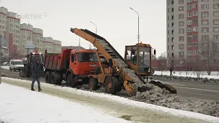 Губкинский Автодор продолжает очищать улицы от снега