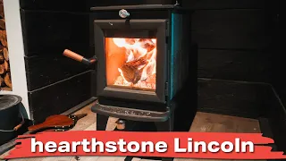 hearthstone Lincoln Wood Stove Review!! ( The BEST tiny stove in the world!! )