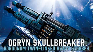 Ogryn Skullbreaker + Gorgonum Mk IV Twin-Linked Heavy Stubber - Damnation+｜Darktide