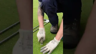 Changing a hole on a golf course (ASMR)