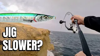 I Changed ONE Thing and You SHOULD Too! SHORE JIGGING Live Strike