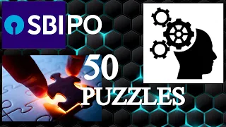 HOW TO SOLVE PUZZLES IN 3 MINUTES.  50  PUZZLES PART -03.  SBI PO 2021, IBPS PO 2021.