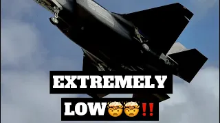 Extremely LOW F-35/ F15E Landings Plus Takeoffs At RAF Lakenheath