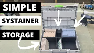 simple festool systainer storage / workshop storage