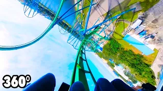 Kraken (SeaWorld Orlando) - VR ONRIDE - 360° floorless roller coaster POV