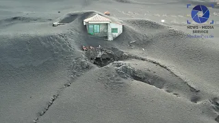 La Palma: Weitere Sperrzonen aufgehoben – Unfassbar, Asche begräbt Häuser unter sich