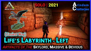 Ark Ragnarok - 2021 Life's Labyrinth SOLO Walkthrough LEFT Way (SKYLORD, MASSIVE & DEVIOUS) - S2E209