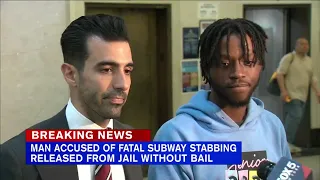 Man charged in deadly subway stabbing released without bail