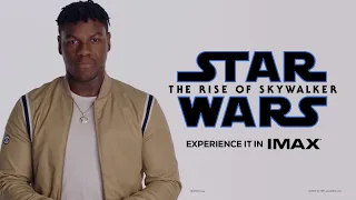 A Message From John Boyega | Star Wars: The Rise of Skywalker | Experience It In IMAX®