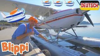 Blippi Deutsch - Blippi erkundet ein Wasserflugzeug | Abenteuer und Videos für Kinder