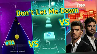 DancingRoad VS TilesHop VS BeatRoller "Don't Let Me Down" V Gamer!