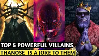 Top 5 Powerful Villains In MCU #shorts #marvel