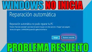 Tu PC no se Inicio Correctamente en Windows 10/8 - Pantalla Azul de Reparación Automática - SOLUCIÓN