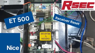 ET 500 receiver reset