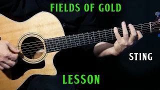 how to play "Fields Of Gold" on guitar by Sting | fingerstyle guitar lesson tutorial